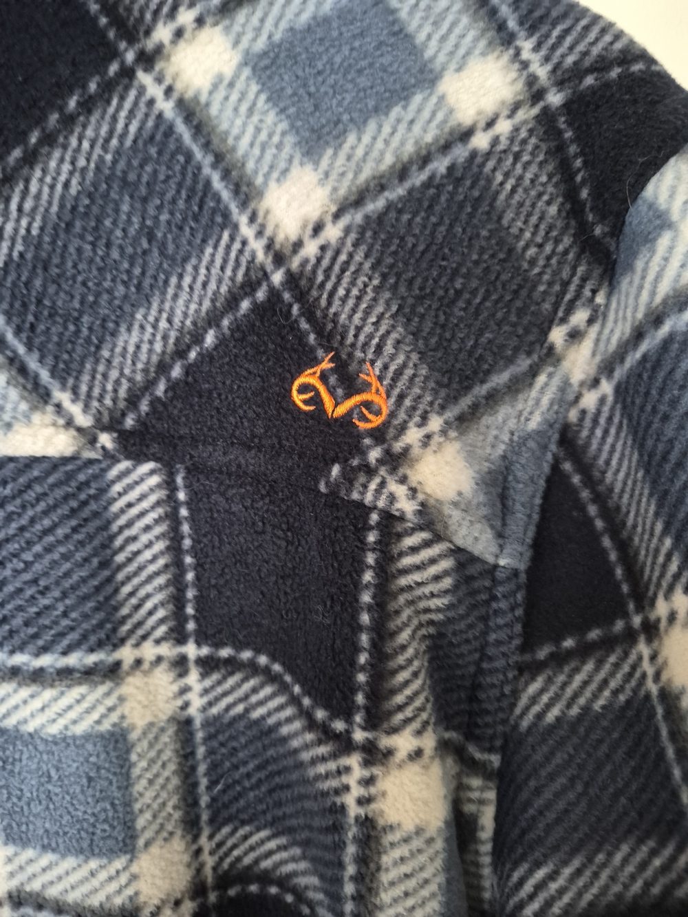 Realtree Men’s XL Plaid Fleece-Lined Shirt Jacket Shacket Blue - Picture 6 of 9